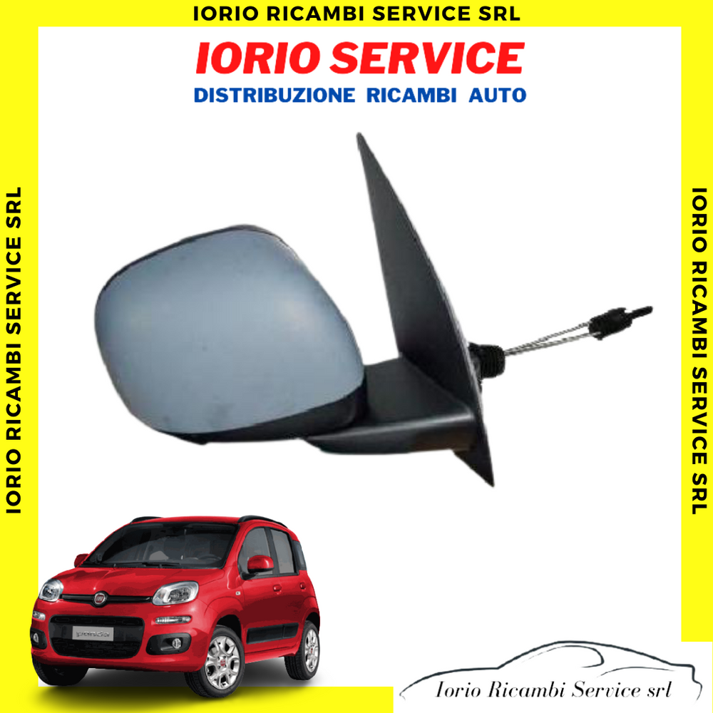 SPECCHIETTO FIAT PANDA 312 dal 2012 DESTRO COMPLETO MANUALE PRIMER CON SONDA