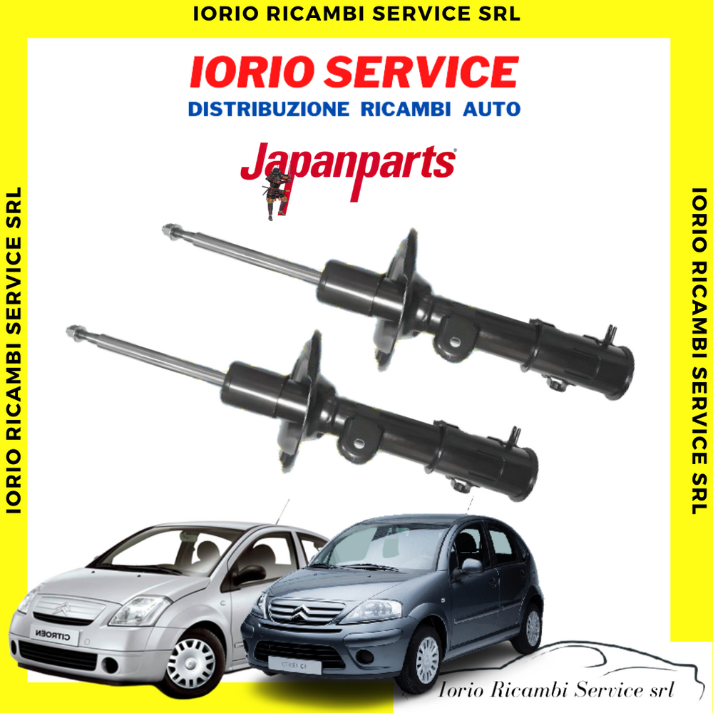 KIT COPPIA AMMORTIZZATORI ANTERIORI JAPANPARTS X CITROEN C2 C3 dal 2002 al 2011