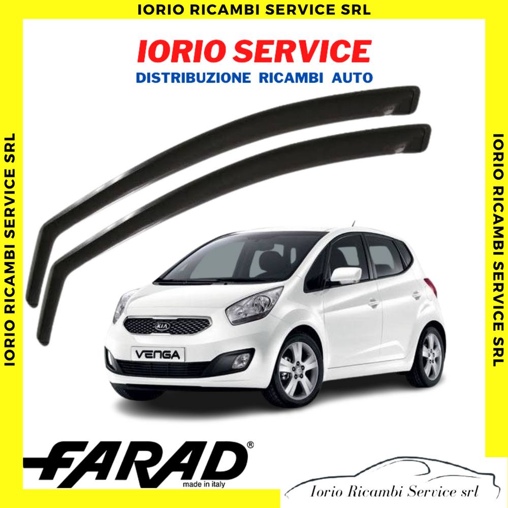 DEFLETTORI ARIA per KIA VENGA DAL 2010 5 PORTE FARAD fumè ANTITURBO ANTIVENTO