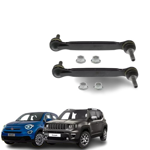 2 BIELLETTE BARRA TORSIONE STABILIZZATORI ANTERIORI FIAT 500X TIPO JEEP RENEGADE
