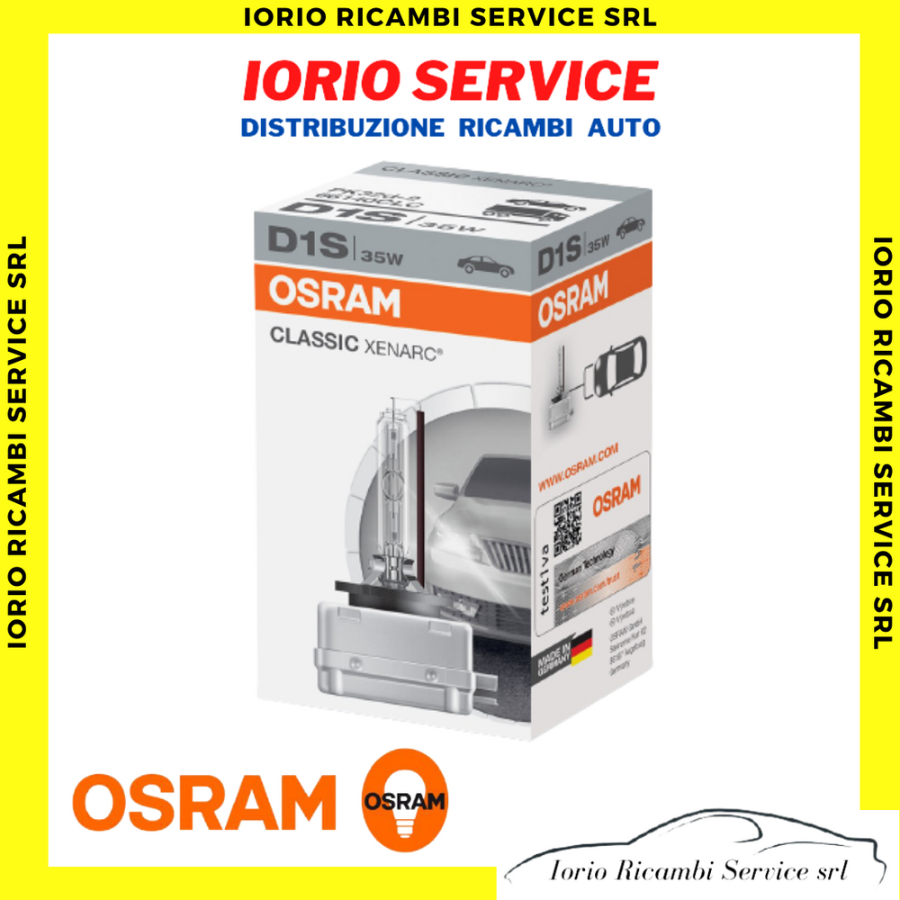 LAMPADA XENON OSRAM D1S 35W XENARC CLASSIC 4150 KELVIN 66140CLC