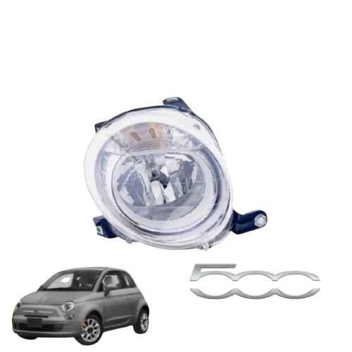 FARO ANTERIORE SUPERIORE DESTRO FIAT NUOVA 500 2007>2015 FANALE PROIETTORE DX