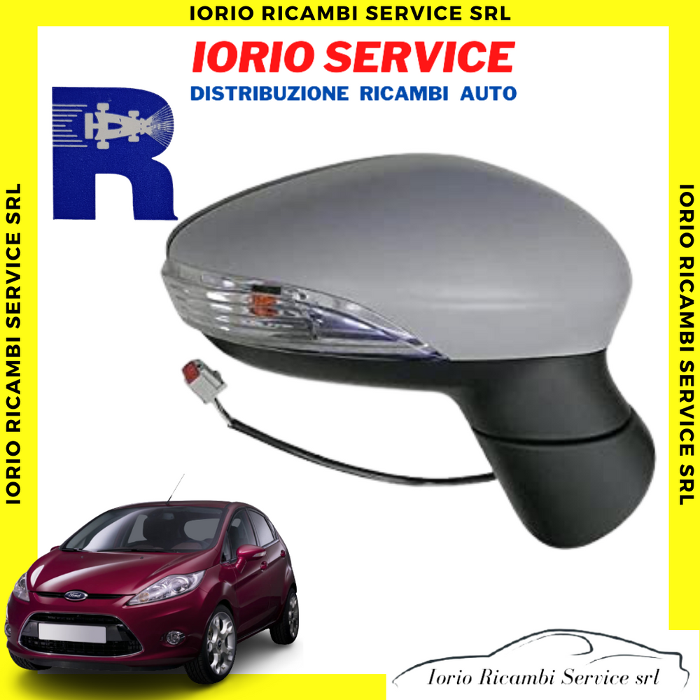 SPECCHIETTO RETROVISORE DESTRO FORD FIESTA VI 2008 a 2012 ELETTRICO PRIMER 5 PIN
