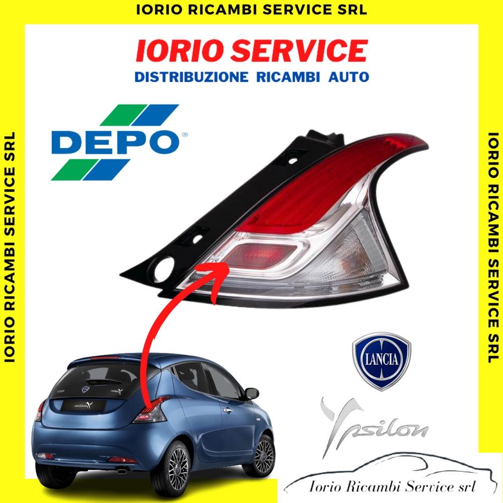 FARO FANALE STOP POSTERIORE DESTRO LED DX LANCIA YPSILON 312 DAL 2011