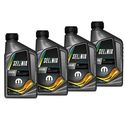 4 LITRI OLIO MOTORE SELENIA WR 5W40 A3/B4 FIAT 9.55535-N2 BENZINA DIESEL EURO 4