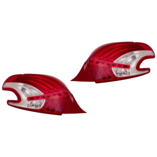 2 FARI FANALI POSTERIORI DESTRO SINISTRO STOP LED PEUGEOT 208 1A SERIE 2012>2014