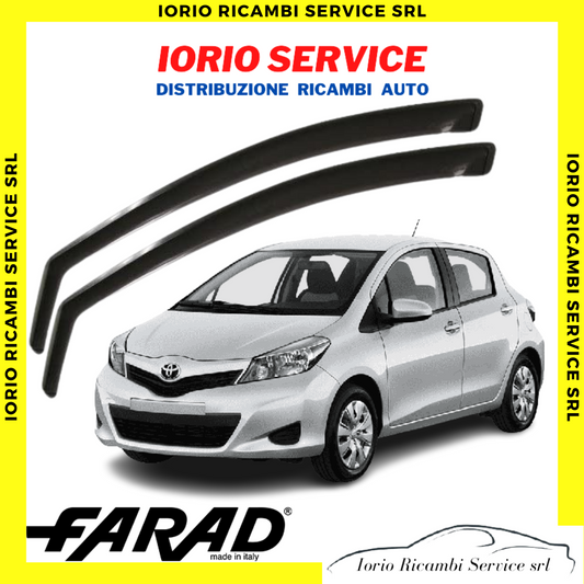 DEFLETTORI ARIA per TOYOTA YARIS 2011 > 2019 5P FARAD fumè ANTITURBO ANTIVENTO