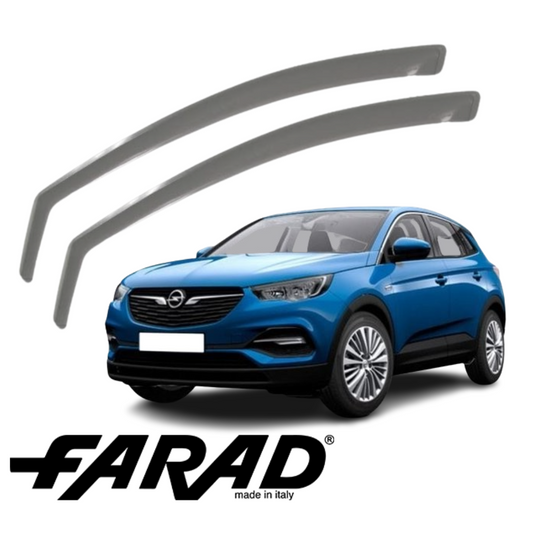 DEFLETTORI ARIA ANTERIORI PER OPEL GRANDLAND X FARAD fumè ANTITURBO ANTIVENTO