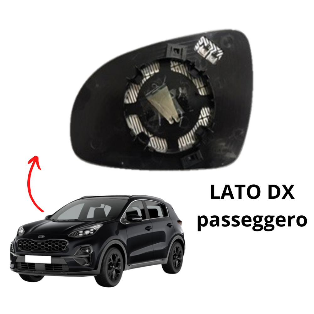 PIASTRA SPECCHIO TERMICO DESTRO KIA SPORTAGE 09/2018 - 10/2021