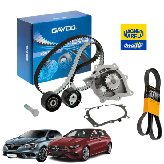 KIT DISTRIBUZIONE + POMPA ACQUA +CINGHIA PV RENAULT DACIA MERCEDES 1500 BLUE DCI