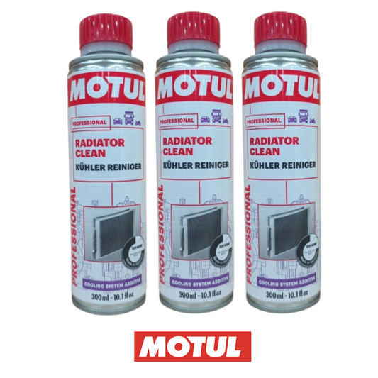 3 X Pulitore radiatore Motul Radiator Clean impianto raffreddamento motore 300ML