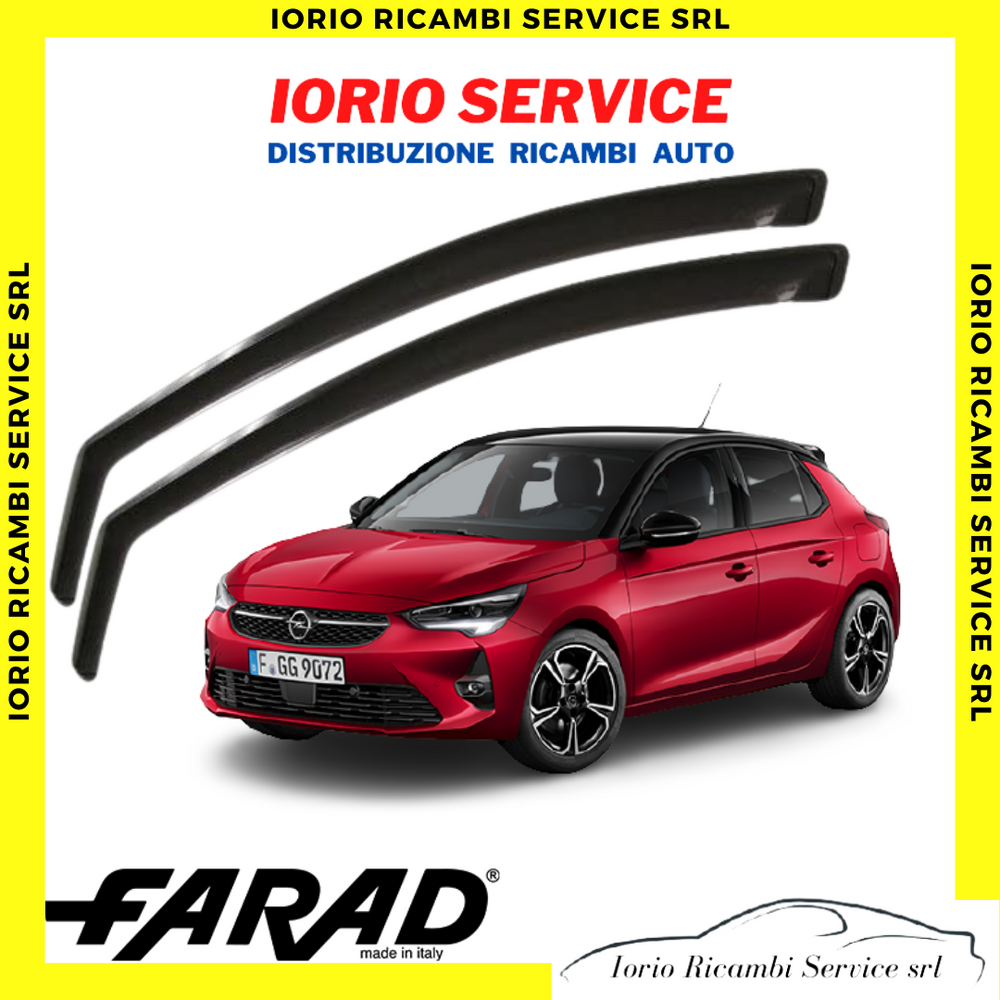 DEFLETTORI ARIA per OPEL CORSA F dal 2019 5p FARAD fumè ANTITURBO ANTIVENTO