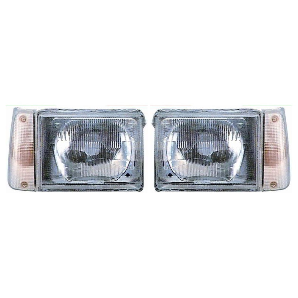 COPPIA FARI FIAT PANDA 141 1986-2003 PROIETTORI FANALI ANTERIORI Dx e Sx MANUALE