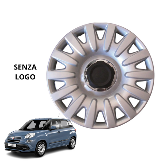 COPRICERCHIO SINGOLO FIAT 500L COPPA RUOTA 16'' GRIGIO 1311 COPRIRUOTA NO LOGO