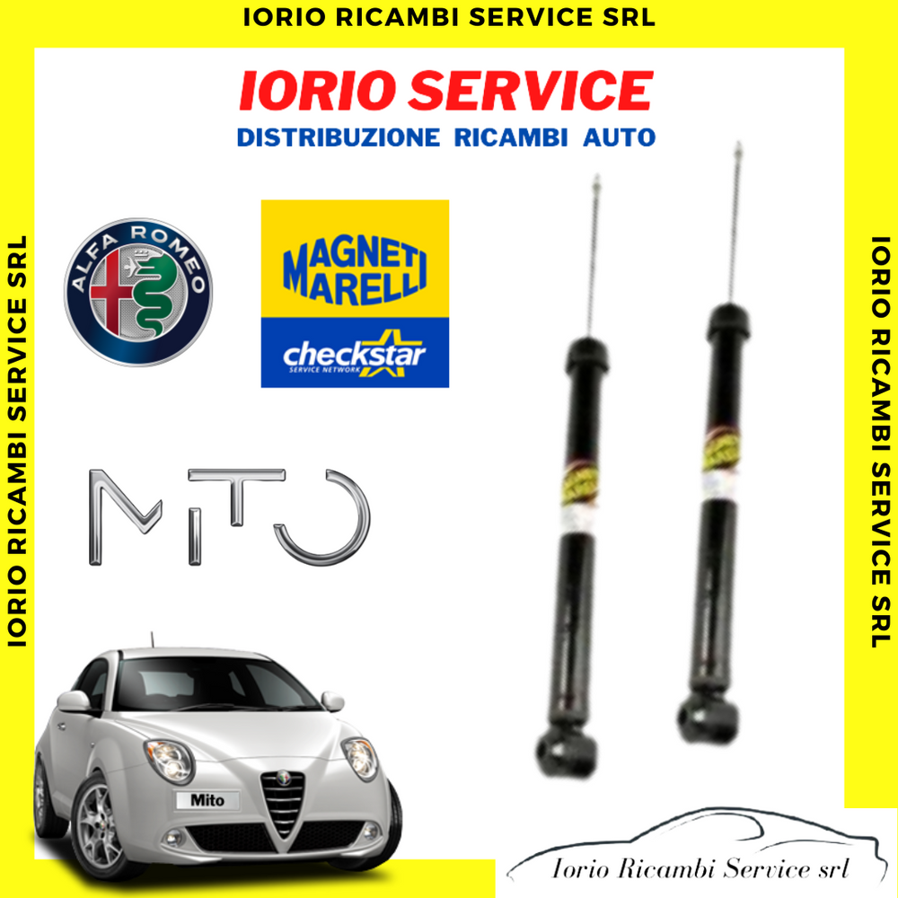 KIT 2 AMMORTIZZATORI MAGNETI MAELLI POSTERIORI DESTRO SINISTRO ALFA ROMEO MITO