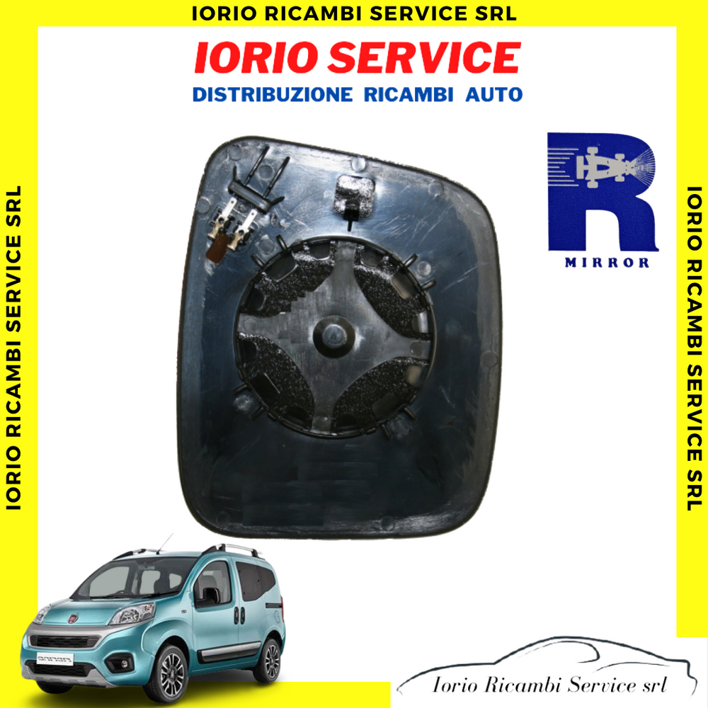 PIASTRA SPECCHIO TERMICO SINISTRO FIAT FIORINO QUBO CITROEN NEMO BIPPER VETRO