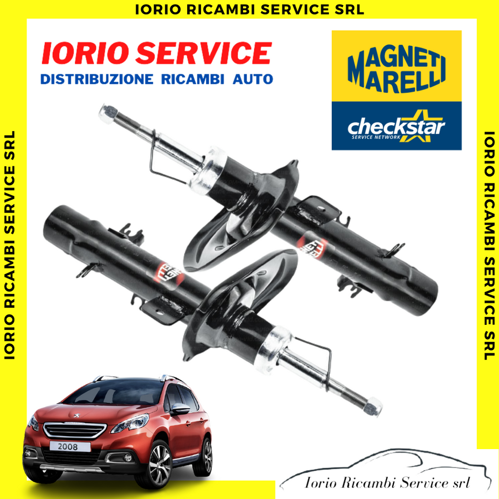KIT 2 AMMORTIZZATORI ANTERIORI MARELLI PEUGEOT 2008 I 2013 a 2020 alloggio *47*