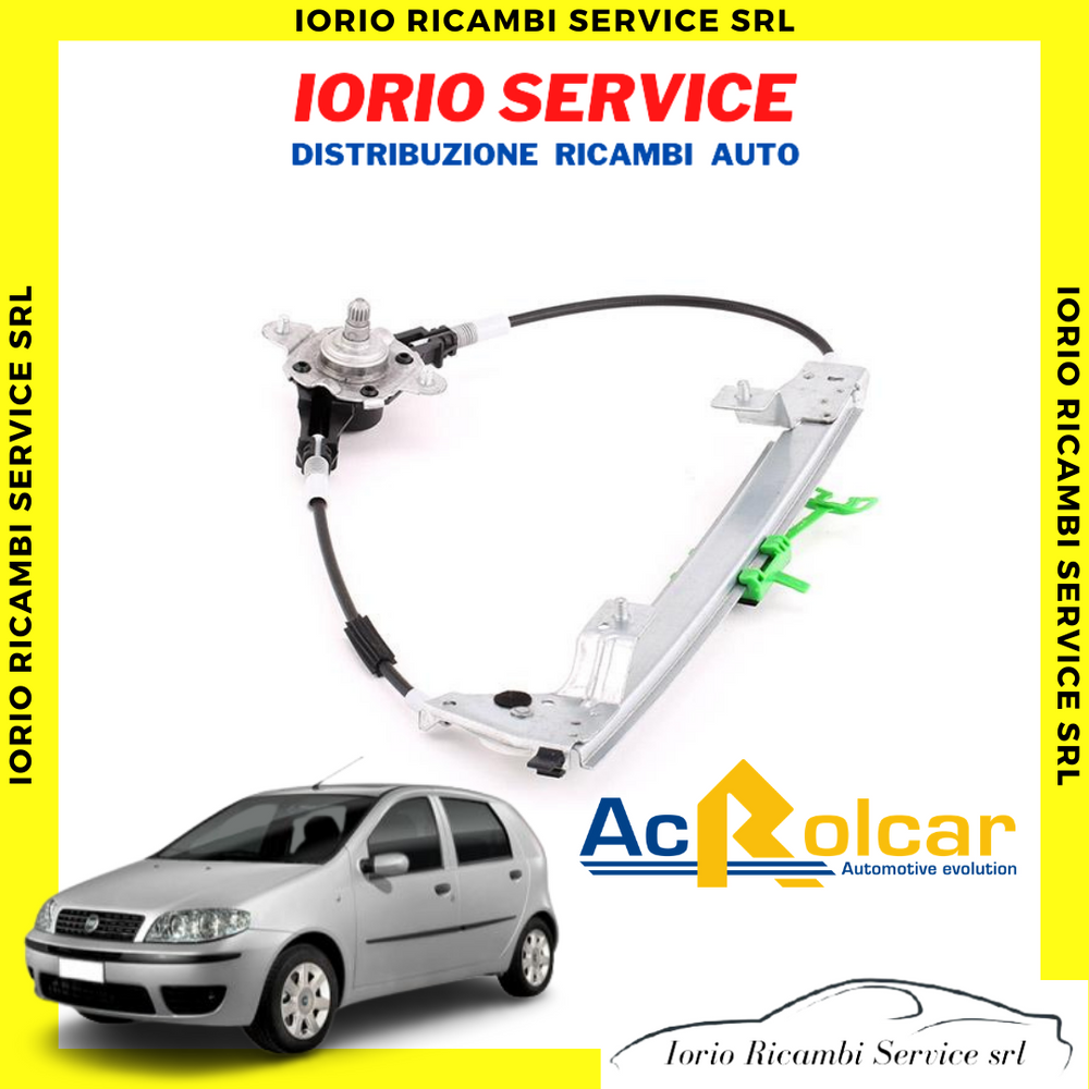 ALZACRISTALLI ALZAVETRO FIAT PUNTO 188 1999>2010 MANUALE POSTERIORE DESTRO Dx