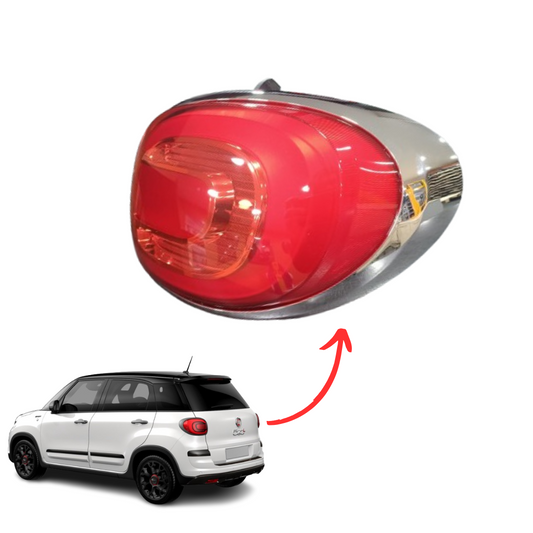 STOP FANALE FANALINO POSTERIORE DESTRO DX FIAT 500L CORNICE CROMATA DAL 2012