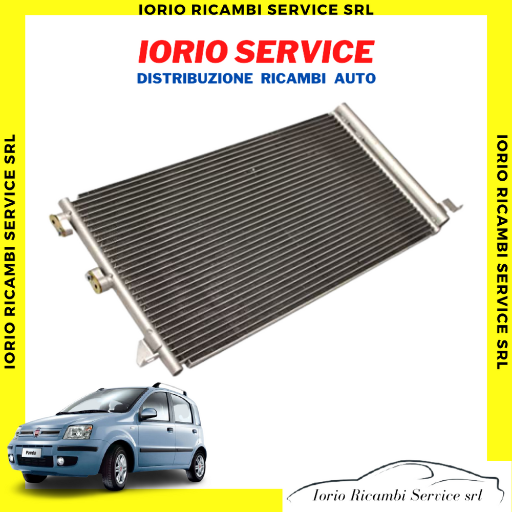CONDENSATORE CLIMATIZZATORE ARIA CONDIZIONATA + RADIATORE ACQUA FIAT PANDA 169