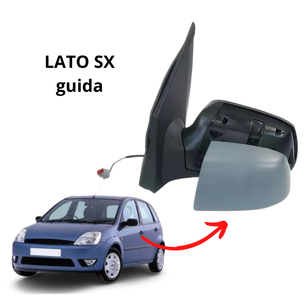 SPECCHIETTO RETROVISORE FORD FIESTA V DA 2006 A 2008 SINISTRO SX ELETT. TERMICO