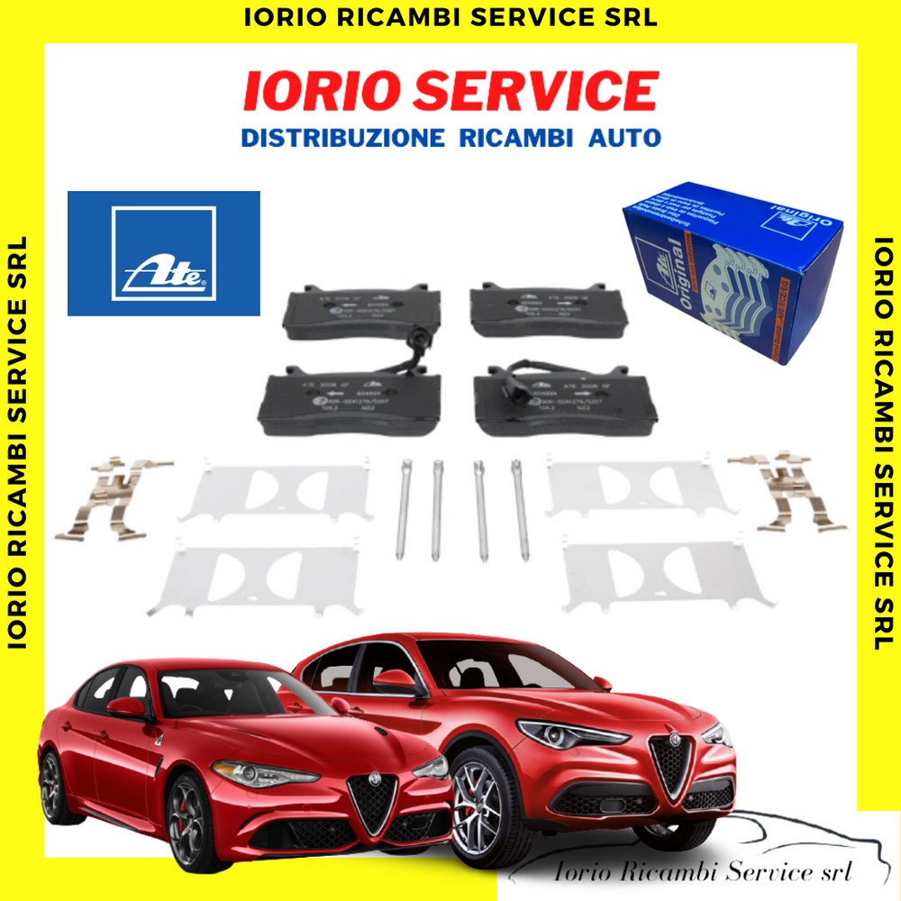 PASTIGLIE PATTINI FRENO ANTERIORI MARCA ATE GRANDI ALFA ROMEO STELVIO/GIULIA