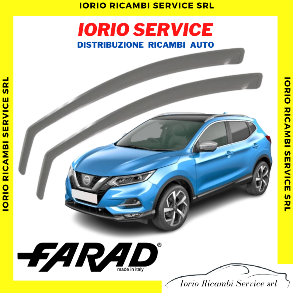 DEFLETTORI ARIA NISSAN QASHQAI II J11 2014 2020 FARAD fumè ANTITURBO ANTIVENTO