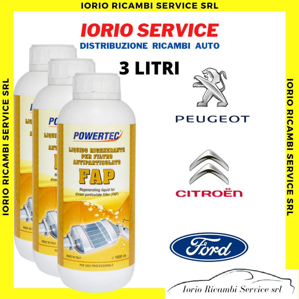 3 LITRI CERINA ADDITIVO FAP PER SACCA FILTRO ANTIPARTICOLATO DPF CITROEN PEUGEOT