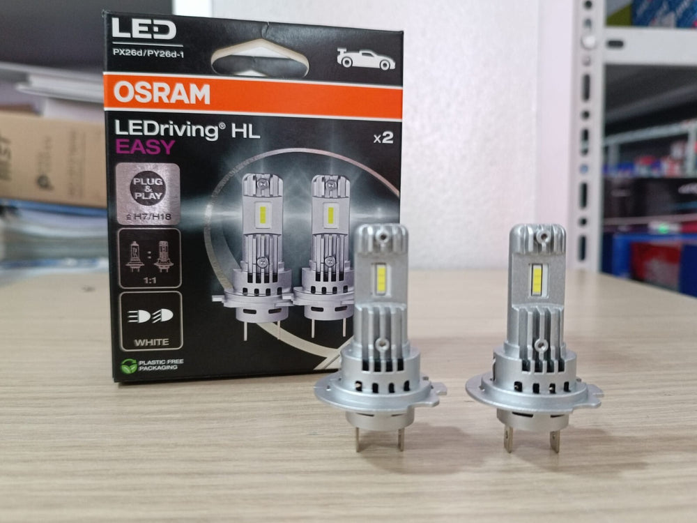 KIT 2 LAMPADE OSRAM H7 H18 LED GEN.2 6000K LUCE BIANCA NO ADATTATORI