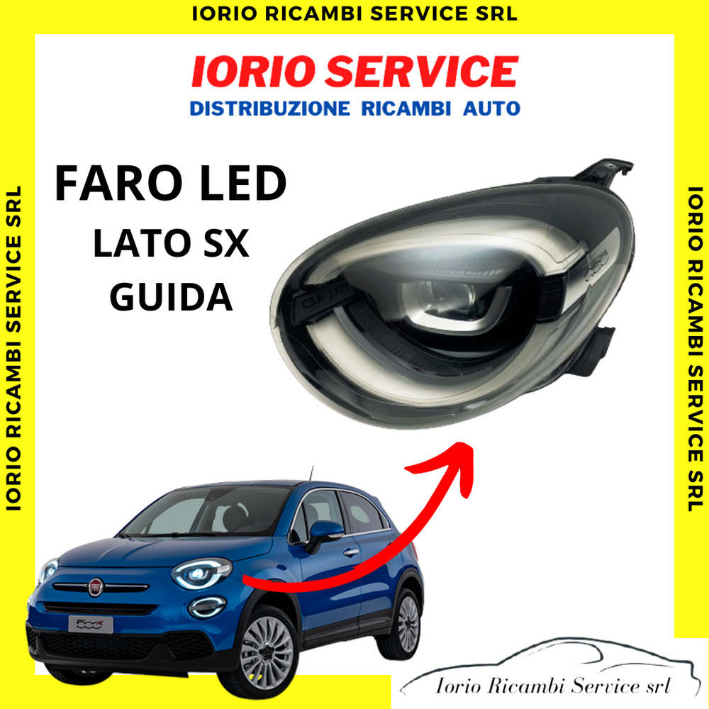 FARO FANALE PROIETTORE ANTERIORE SUP.  LED SX FIAT 500X DAL 08/2018 MARELLI