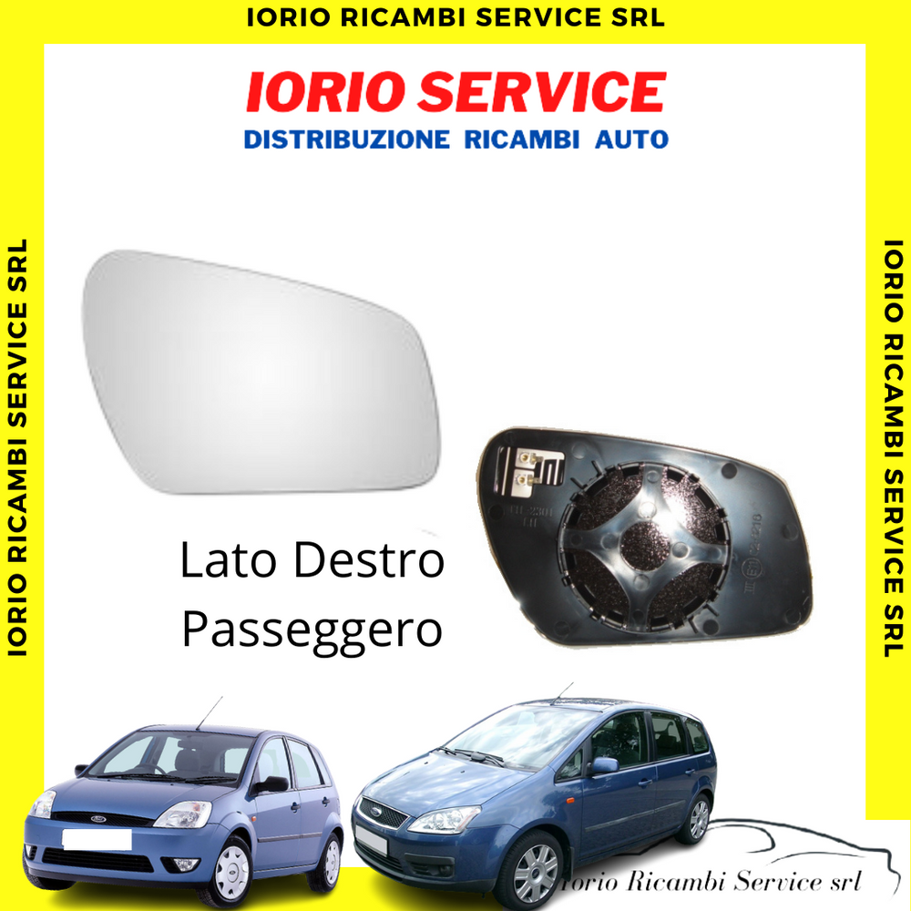 PIASTRA SPECCHIO TERMICO DESTRO VETRO FORD FIESTA 06>08 FUSION FOCUS 05>07 C MAX