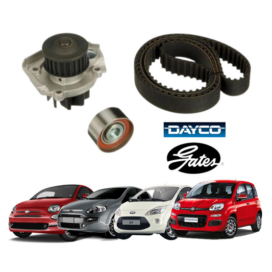 KIT CINGHIA DISTRIBUZIONE + POMPA ACQUA FIAT 500 KA GRANDE PUNTO PANDA 12 14 8V
