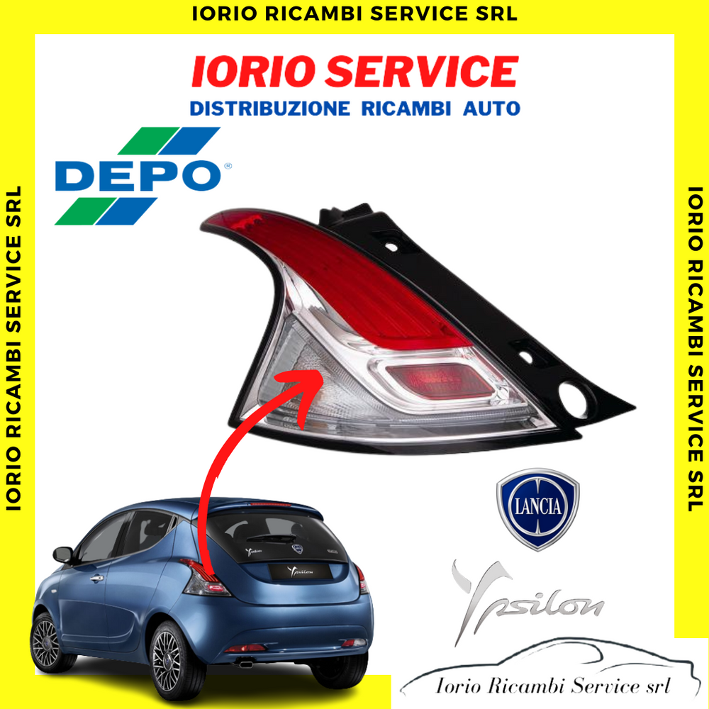 FARO FANALE STOP POSTERIORE SINISTRO LED SX LANCIA YPSILON 312 DAL 2011