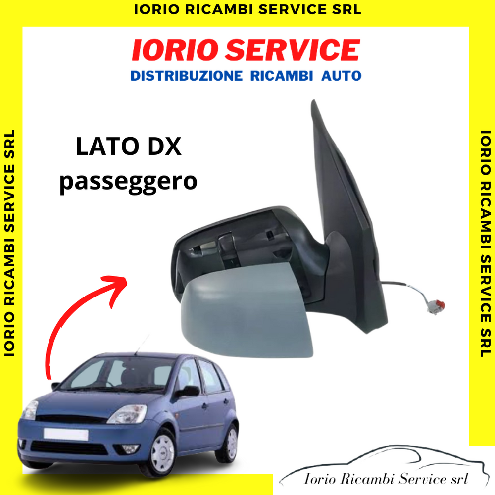 SPECCHIETTO RETROVISORE FORD FIESTA V DA 2006 A 2008 DESTRO DX ELETT. TERMICO