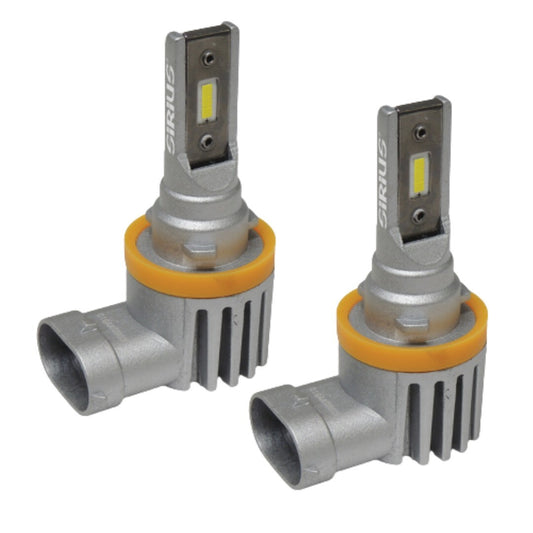 KIT 2 LAMPADE SIRIUS HEADLIGHT LED SIRIUS H8 H9 H11 H16 12V 6000K CHIP SEOUL CSP
