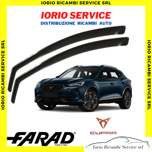 DEFLETTORI ARIA CUPRA FORMENTOR 5P>2020 originali FARAD fumè ANTITURBO ANTIVENTO