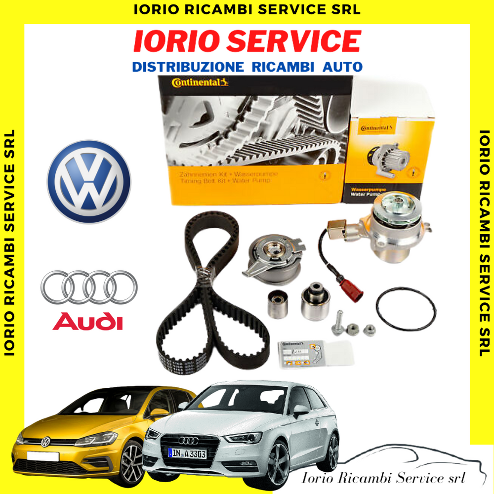 KIT CINGHIA DISTRIBUZIONE + POMPA ACQUA C/SENSORE GOLF VII AUDI A3  2012 TDI