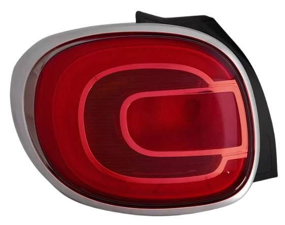 COPPIA FANALI FARI POSTERIORI STOP DX-SX CORNICI SATINATE FIAT 500L TREKKING