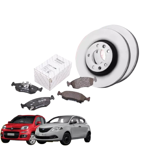 2 DISCHI FRENO + PASTIGLIE PANDA 312 >2012 LANCIA Y 312 >2011 900 BNZ 1300 MJT