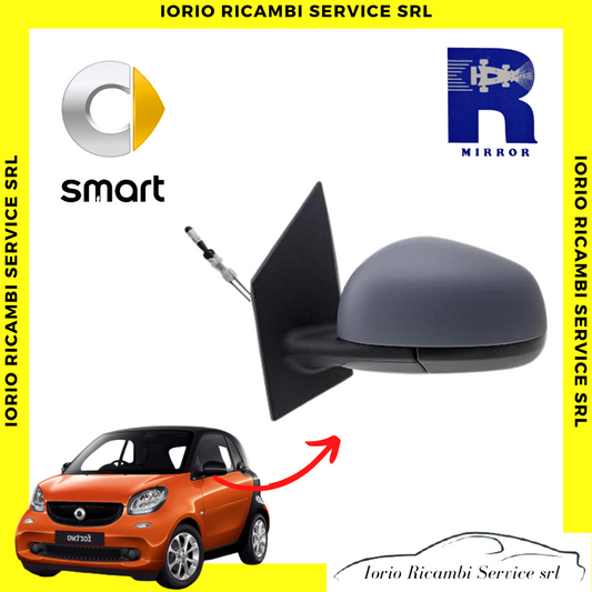 SPECCHIO RETROVISORE MANUALE C/PRIMER SINISTRO SX SMART FORTWO 453 2 POSTI >2014