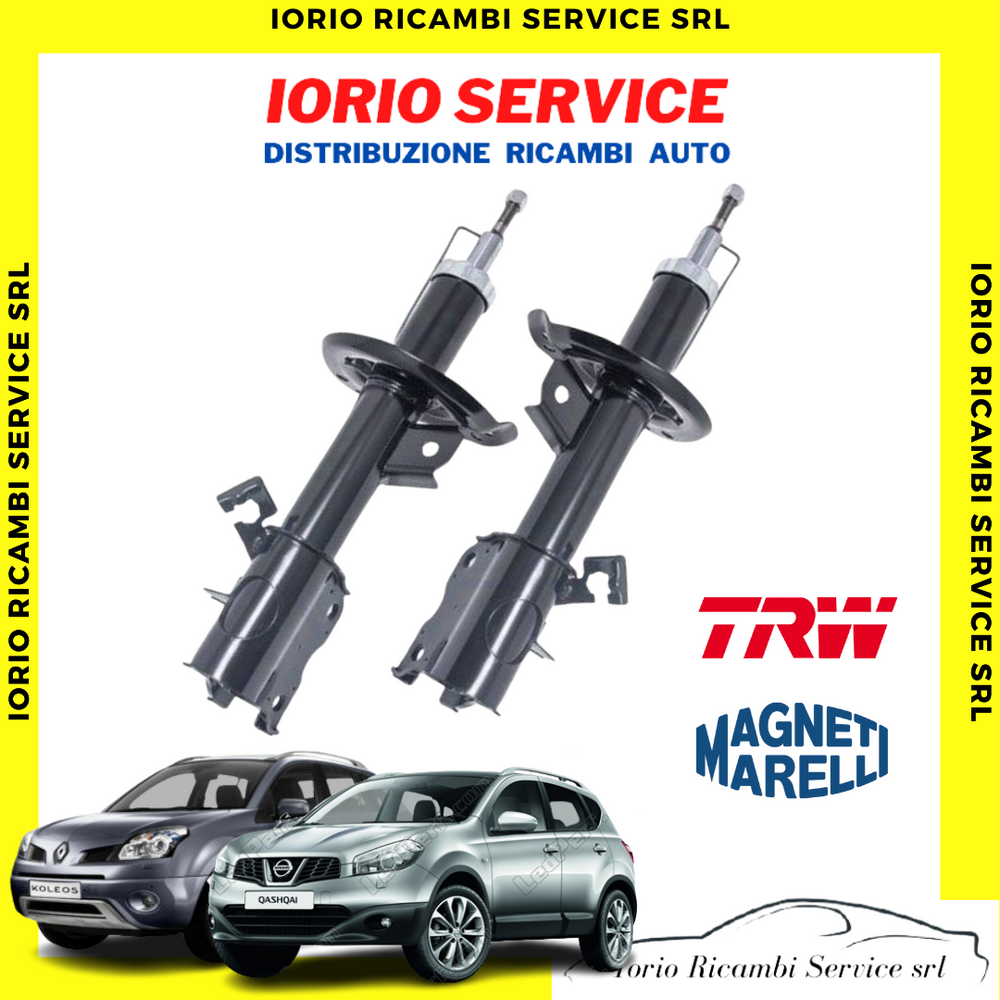 COPPIA 2 AMMORTIZZATORI ANTERIORI NISSAN QASHQAI J10 X-TRAIL 2006-2013 KOLEOS I