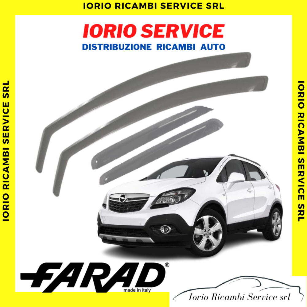 KIT4 DEFLETTORI ARIA per OPEL MOKKA dal 2013 /2020 5p FARAD fumè ANT. + POST.