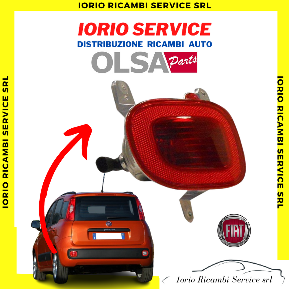 FANALE FANALINO POSTERIORE INFERIORE RETRONEBBIA SINISTRO SX FIAT PANDA DAL 2012