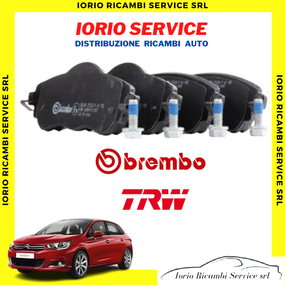 PASTIGLIE FRENI ANTERIORI CITROEN C4 II BREMBO OPPURE TRW PASTICCHE PATTINI