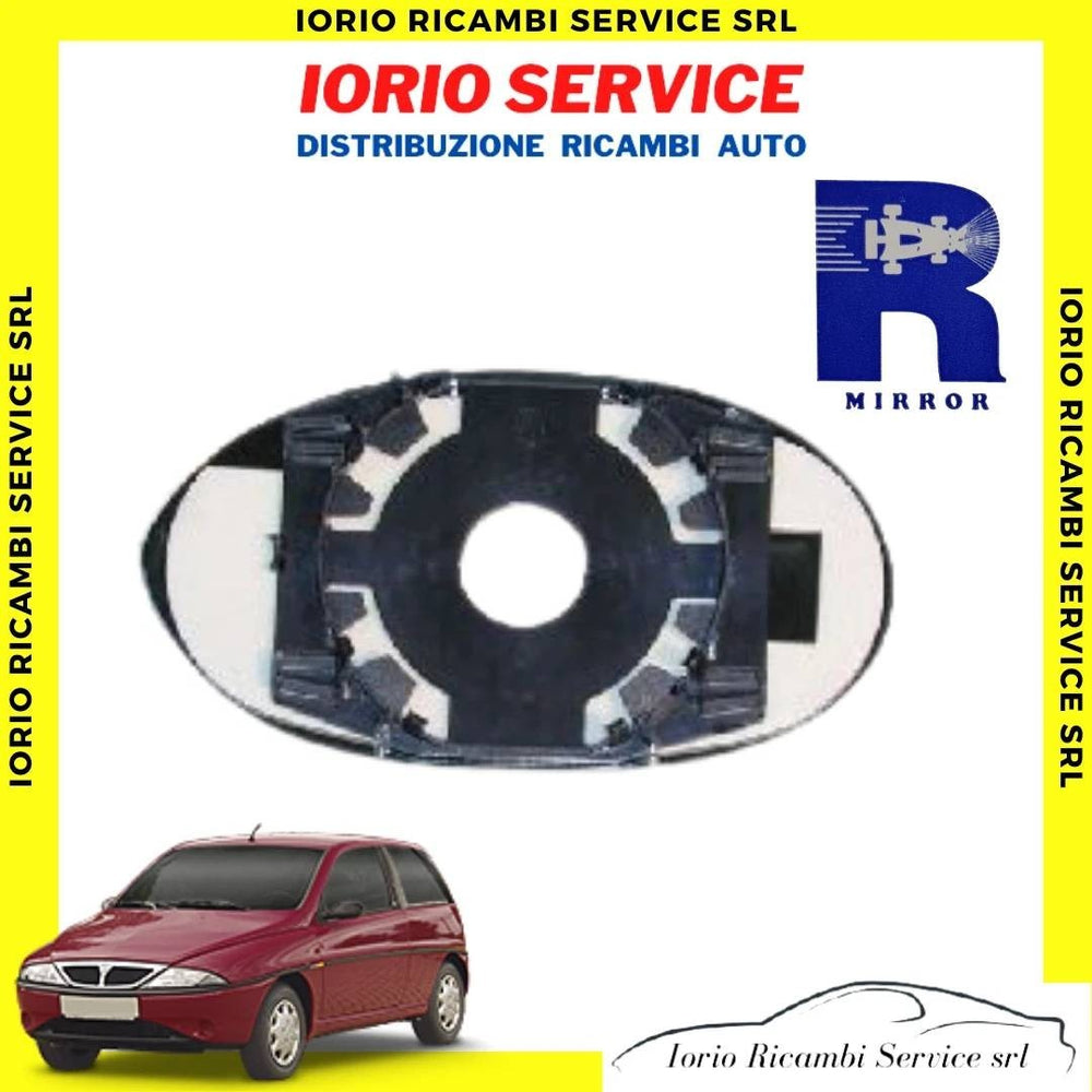 PIASTRA SPECCHIO DESTRO LANCIA Y YPSILON 96 03 VETRO SPECCHIETTO RETROVISORE