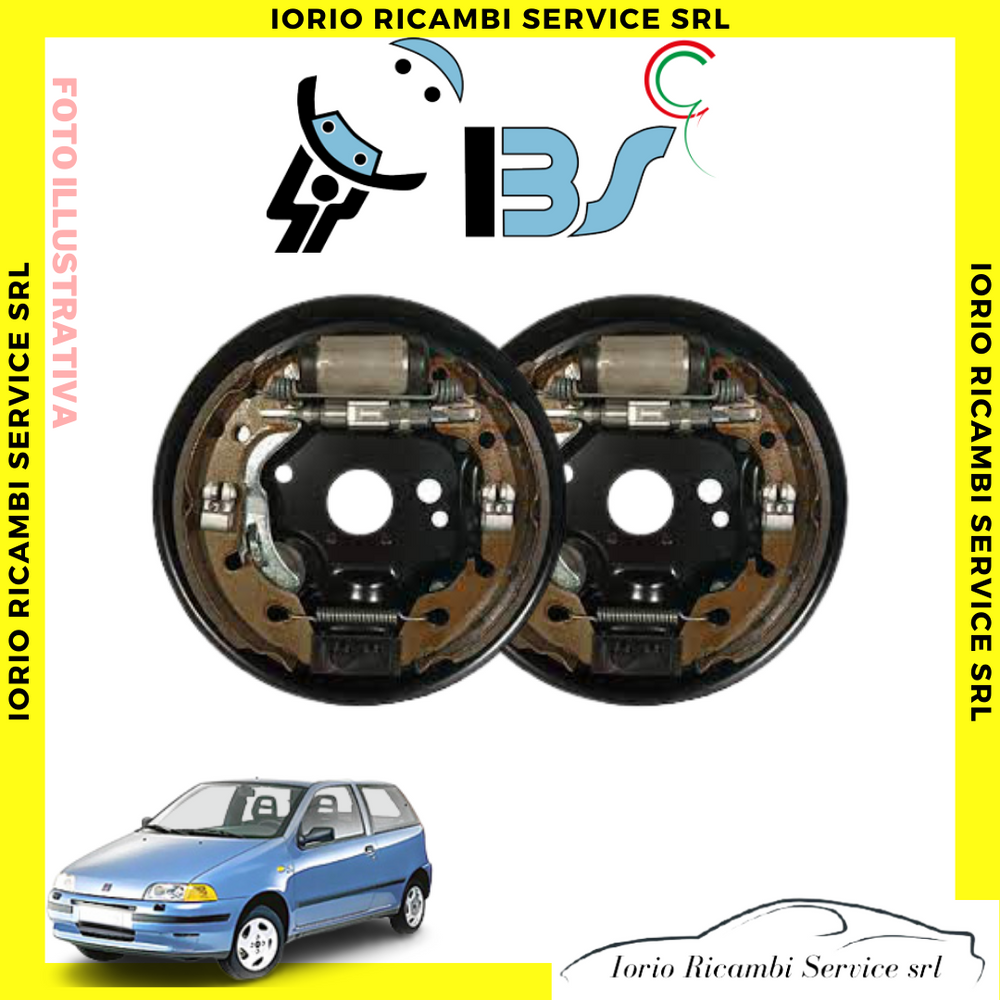 KIT GANASCE + CILINDRETTI FRENI POST. FIAT PUNTO 176  BRAVO LANCIA Y (SENZA ABS)