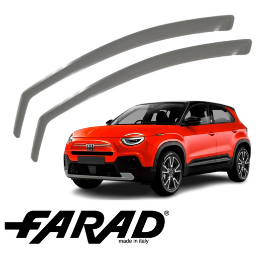 DEFLETTORI ARIA ANTERIORI PER FIAT 600 DAL 2023 FARAD fumè ANTITURBO ANTIVENTO