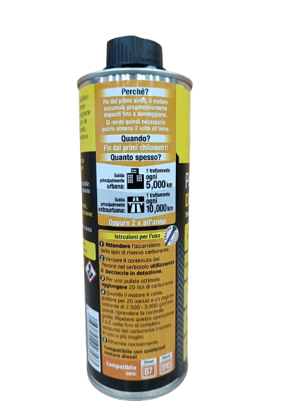 BARDAHL 5 IN 1 DIESEL 166031 PULITORE 500ml ADDITIVO PULIZIA FILTRO DPF-FAP- EGR