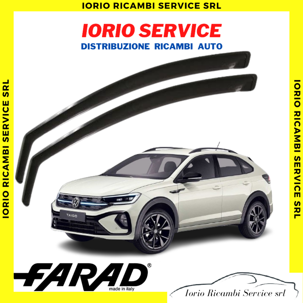 DEFLETTORI ARIA VW TAIGO  2021 5 PORTE FARAD ANTERIORI fumè ANTITURBO ANTIVENTO
