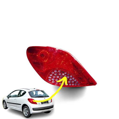 FARO STOP POSTERIORE SINISTRO ROSSO PEUGEOT 207 (DA 2006 A 2009) FANALE FANALINO